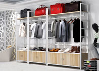 Mudah Install Clothes Shop Display Rak 35kg / Layer Loading Capacity