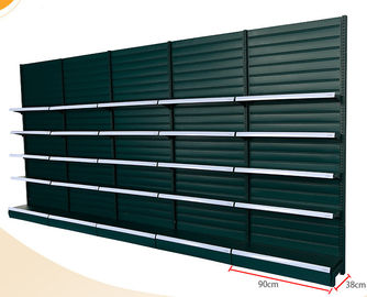 Strip Type Back Panel Tampilan Pabrik Supermarket dengan Aksesoris Hook / Keranjang